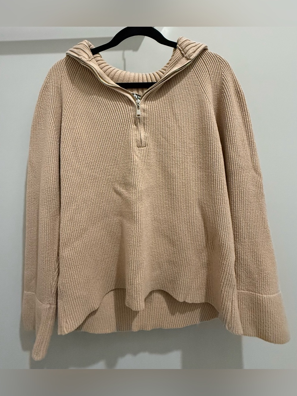 BTFBM Ribbed Knitted Half - Zip Sweater • Size Medium • Like New